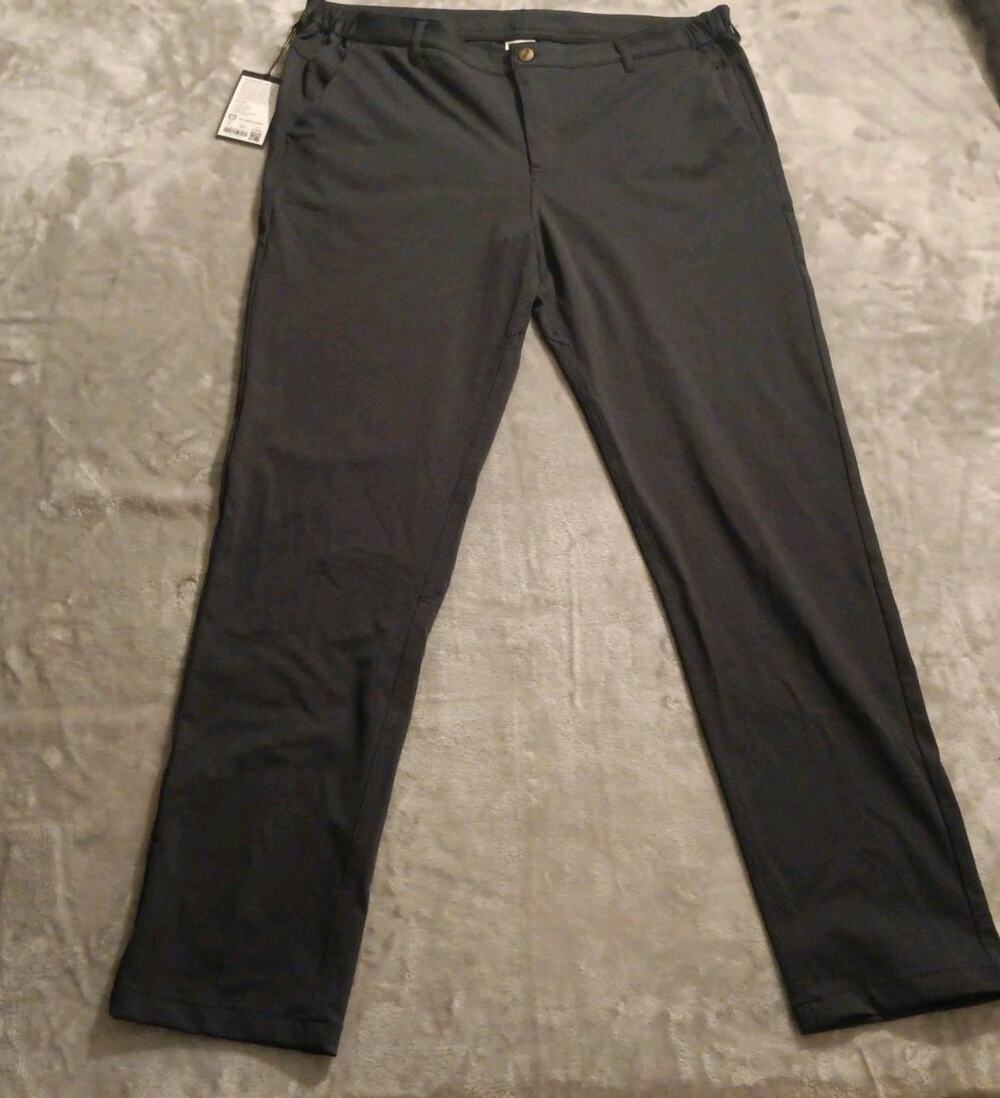 NWT Barbell Apparel Anything Chino Slim Pants Mens 40W x 32L Navy Blue $149 MSRP